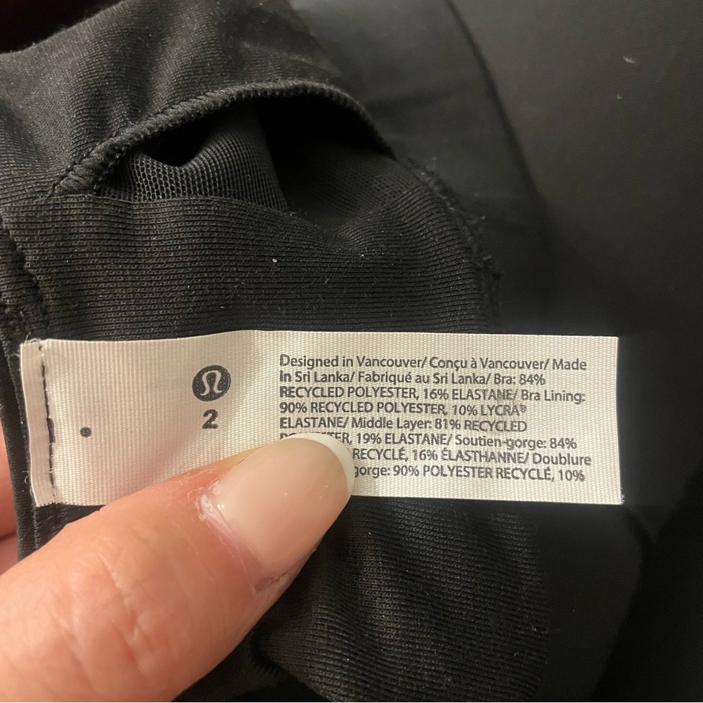 Lululemon Envital Bra *Medium Support B/C Cup Black Bra - Picture 4 of 6